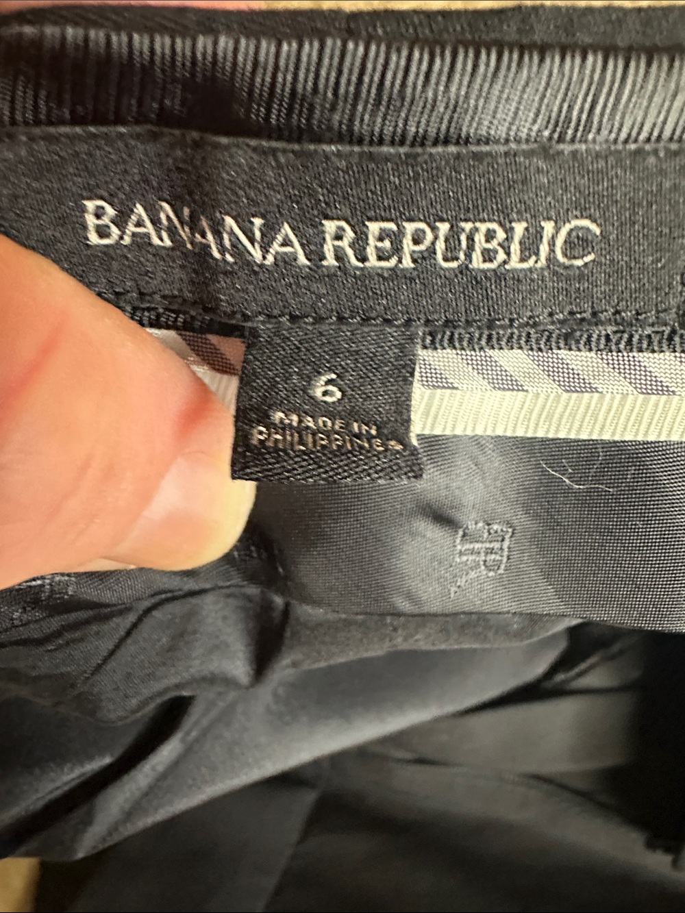 Banana Republic Navy Wide-Leg Trousers - Picture 6 of 6